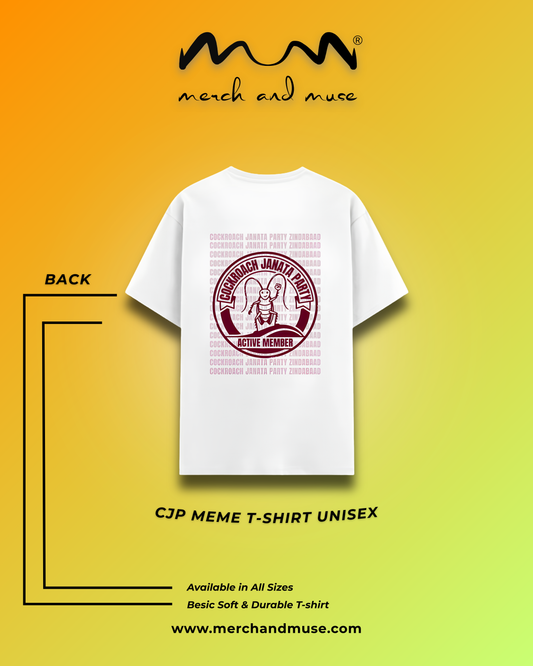 Active Member Cockroach Janata Party Funny Graphic T-Shirt