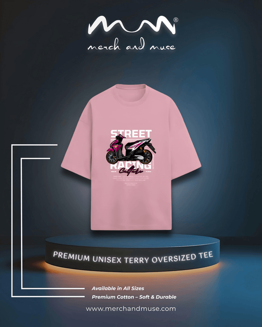 Minimalist Unisex Oversized Terry T-Shirt By merch and muse