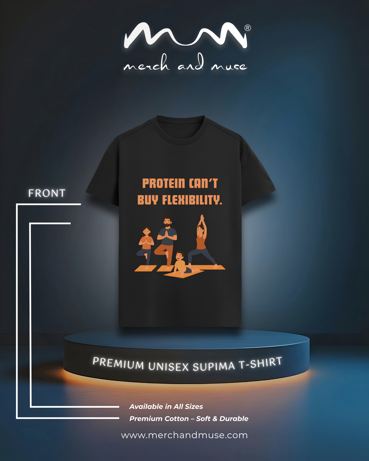 Protein Can't Buy Flexibility LuxuryT-Shirt merch and muse