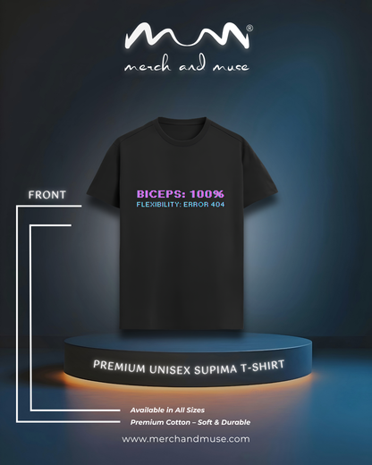 Biceps vs Flexibility Premium T-Shirt merch and muse