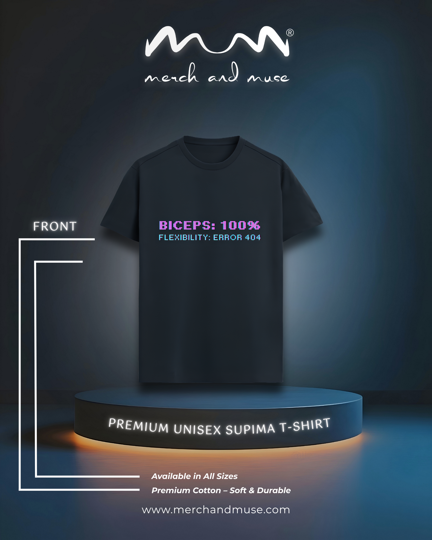 Biceps vs Flexibility Premium T-Shirt merch and muse