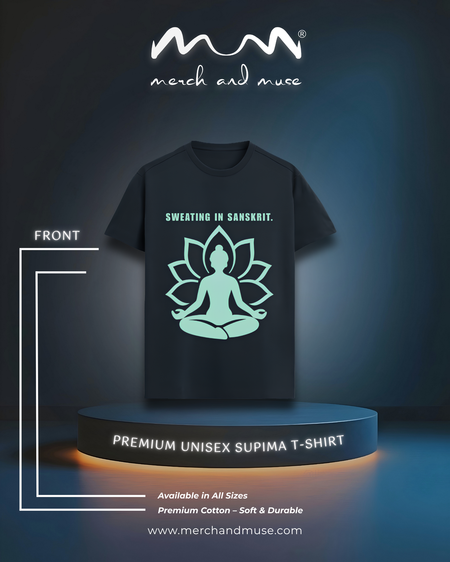 Sweating In Sanskrit Everyday Premium T-Shirt By merch and muse