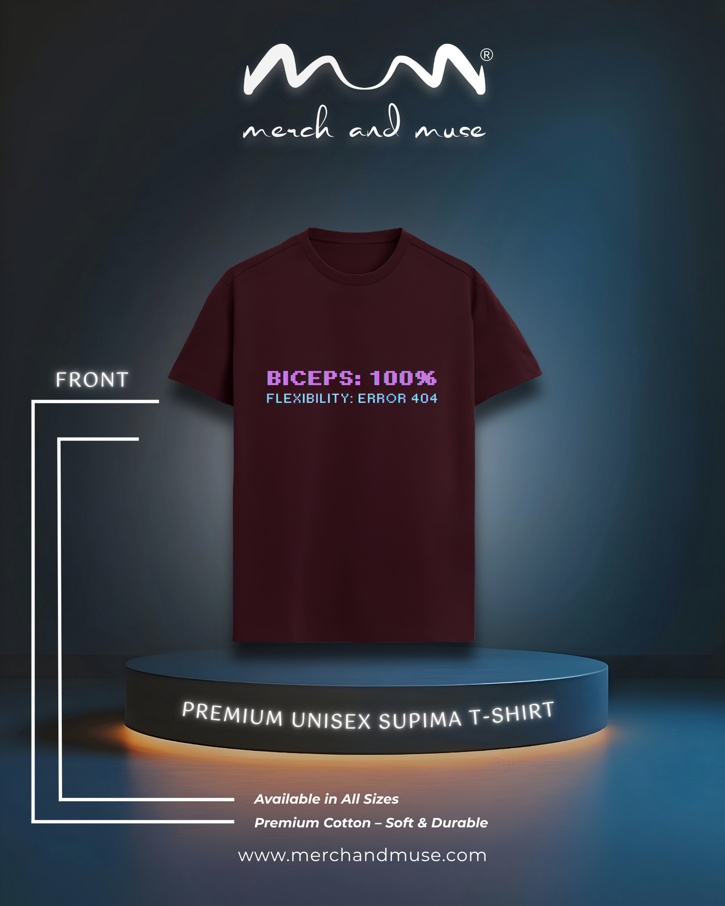 Biceps vs Flexibility Premium T-Shirt merch and muse