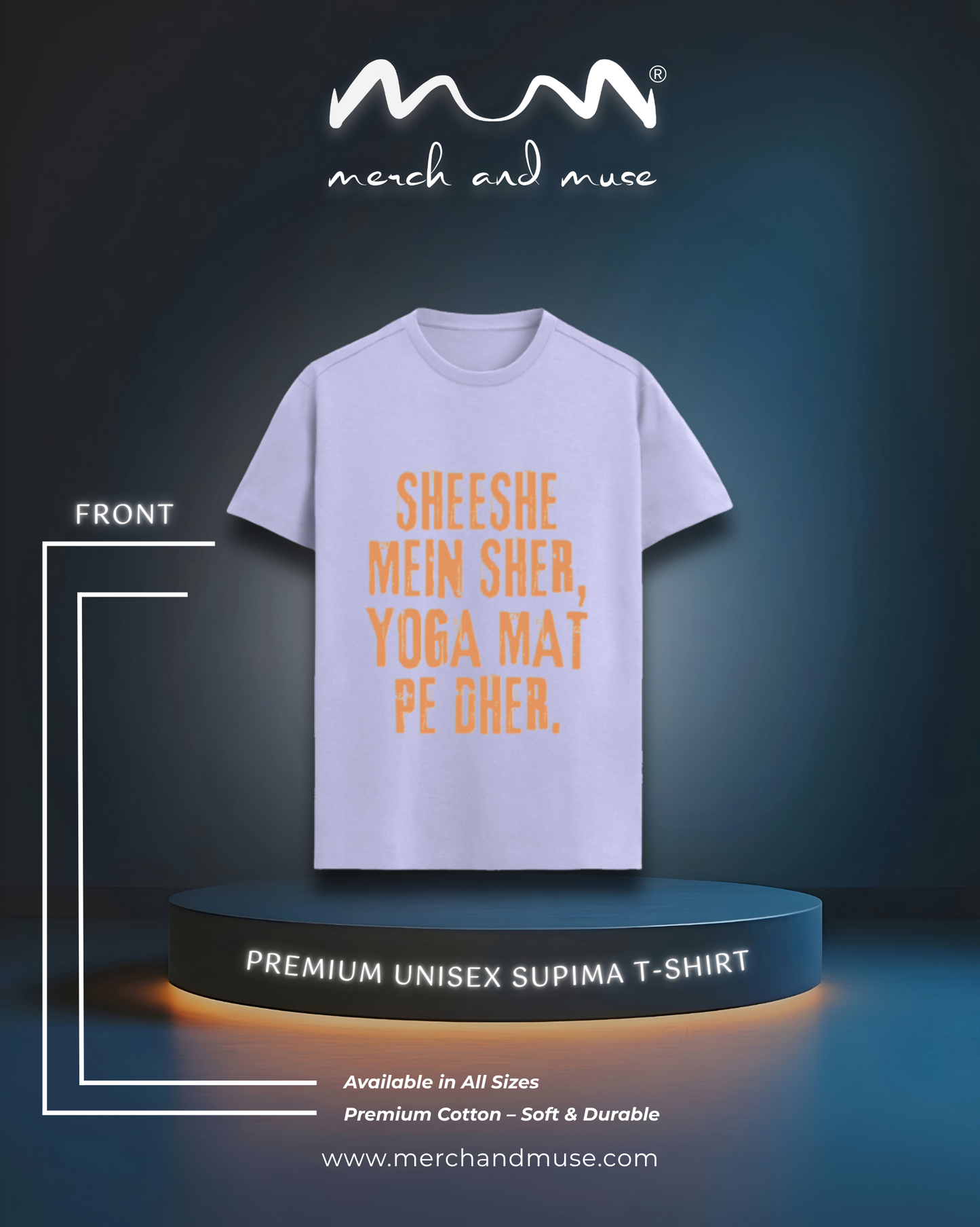 Sheeshe Mein Sher Luxury T-Shirt merch and muse