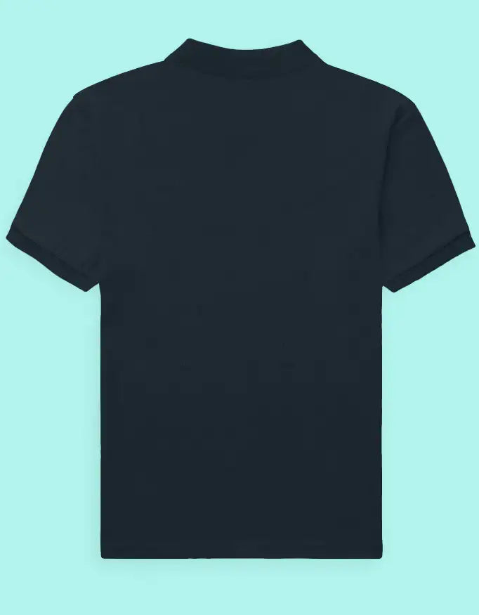 Black t-shirt on a white background