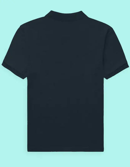 Black t-shirt on a white background