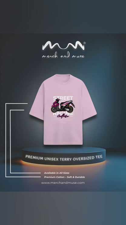 Minimalist Unisex Oversized Terry T-Shirt By merch and muse