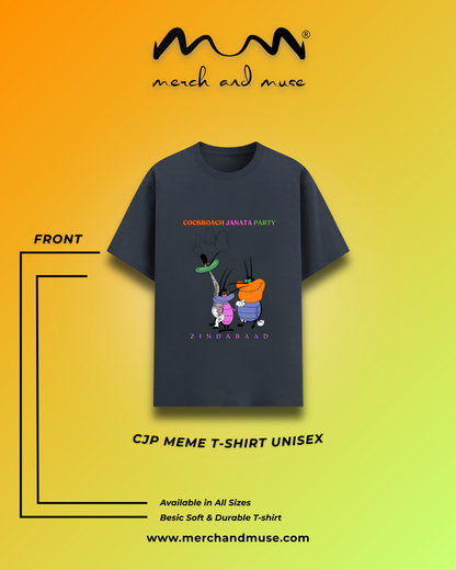 Cockroach Janata Party Meme T-Shirt for Men & Women | Merch And Muse