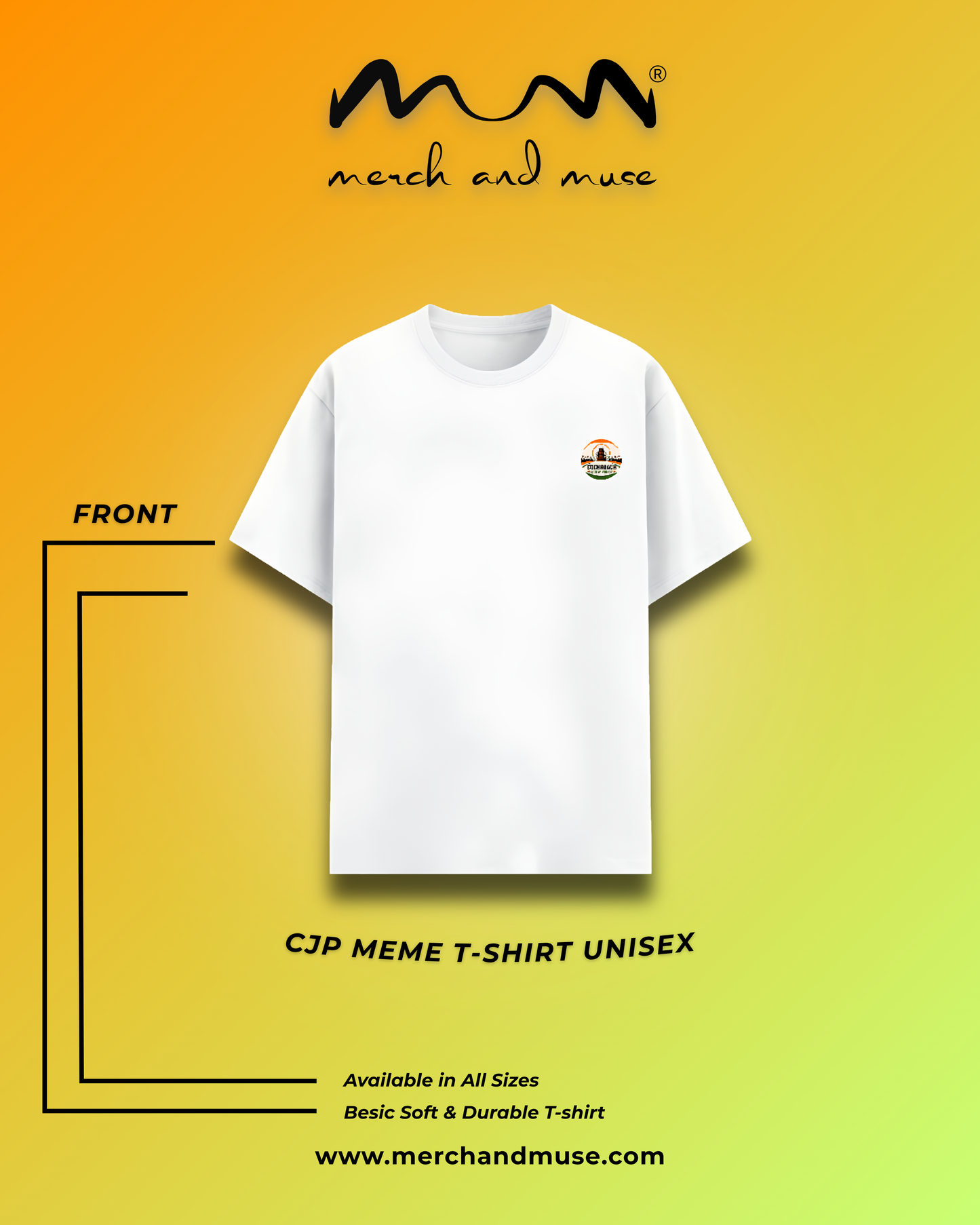 Mein Bhi Cockroach - Quirky Graphic Unisex T-Shirt | merch and muse