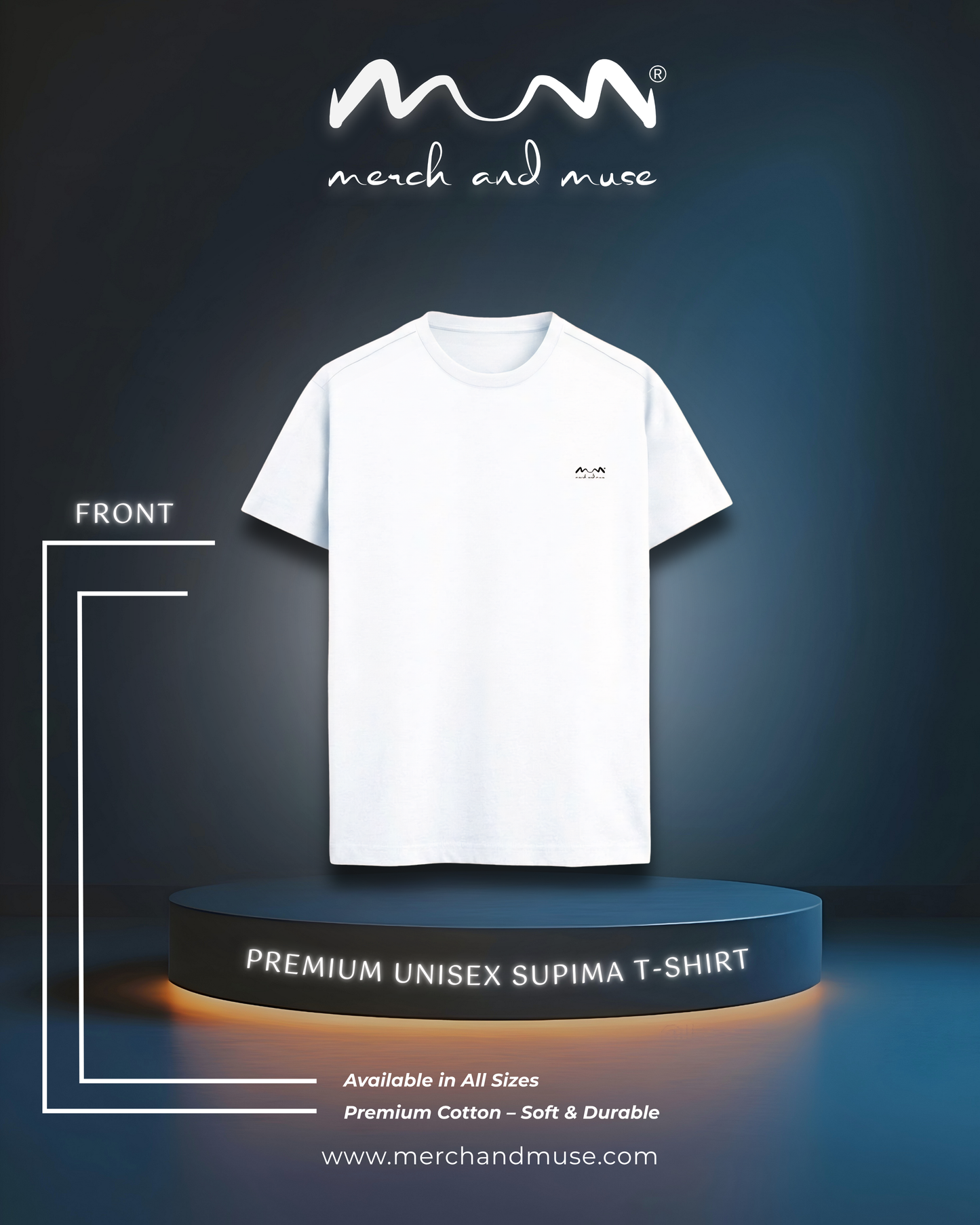 Premium Unisex Supima Cotton T-Shirt - Relaxed Minimalist Everyday Essential