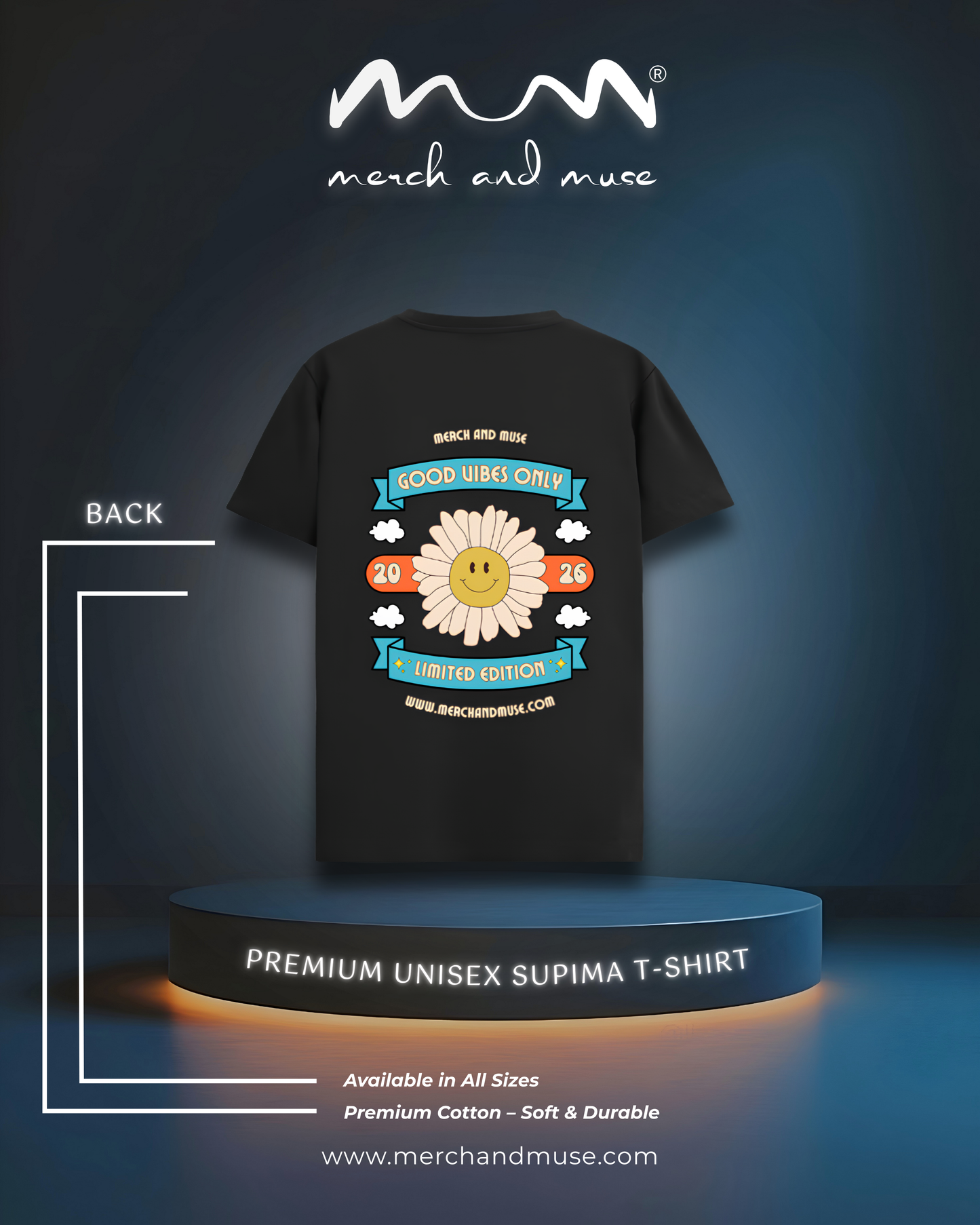 Good Vibes Only Premium Unisex Supima Cotton T-Shirt