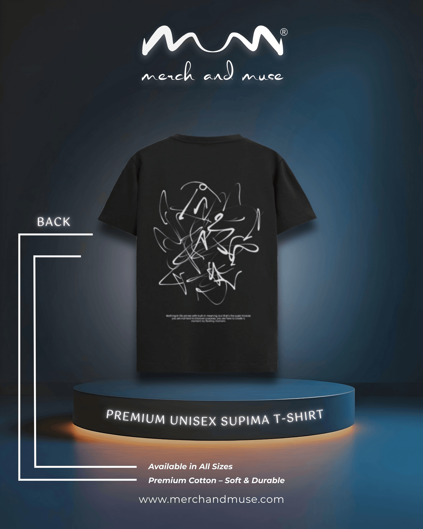 Line Art Premium Supima Cotton T-Shirt - Unisex Minimalist Fit