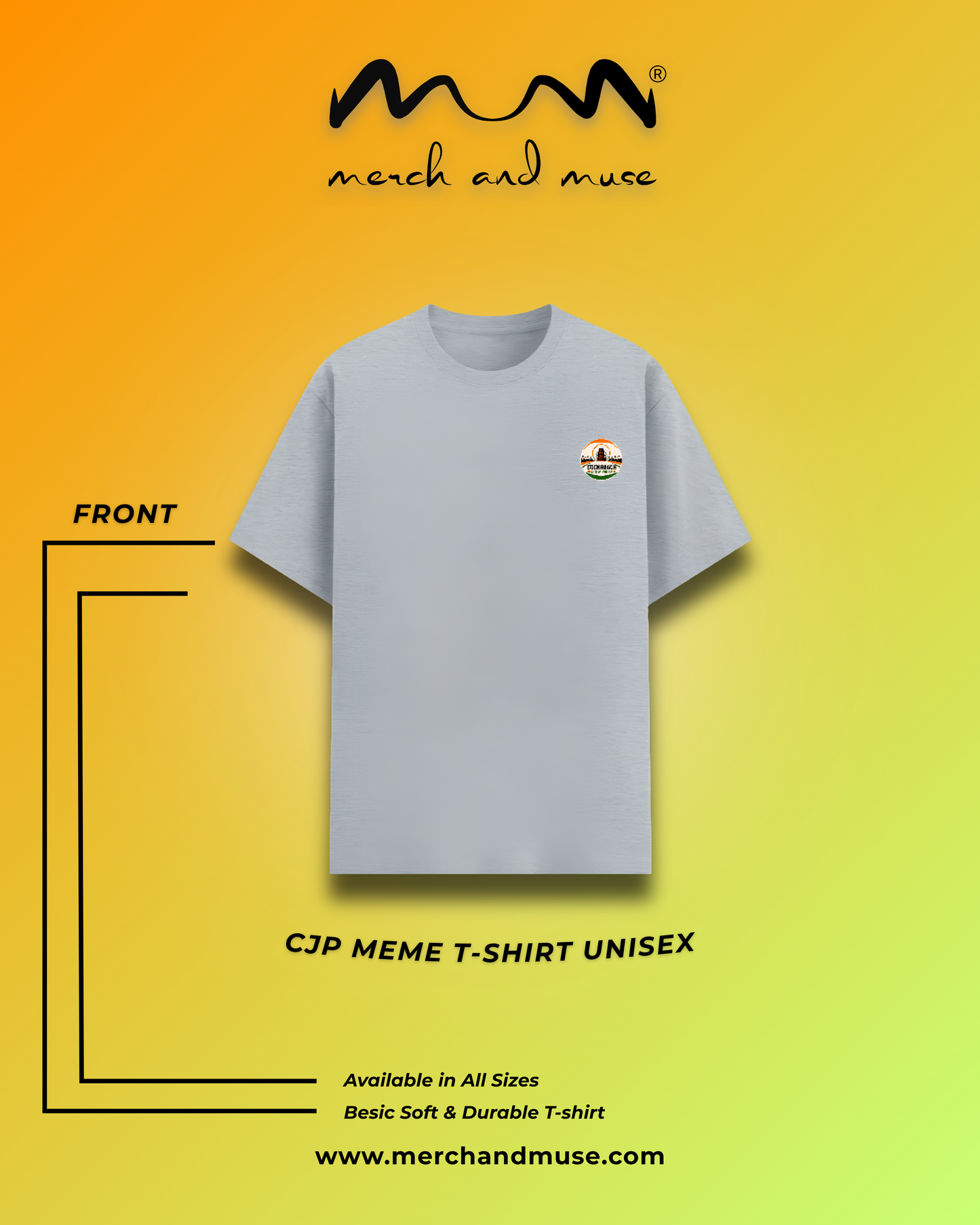 Mein Bhi Cockroach - Quirky Graphic Unisex T-Shirt | merch and muse