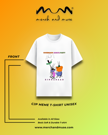 Cockroach Janata Party Meme T-Shirt for Men & Women | Merch And Muse