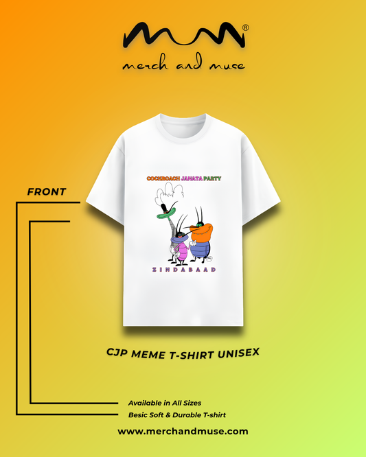 Cockroach Janata Party Meme T-Shirt for Men & Women | Merch And Muse