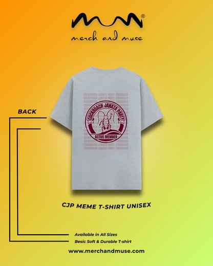 Active Member Cockroach Janata Party Funny Graphic T-Shirt
