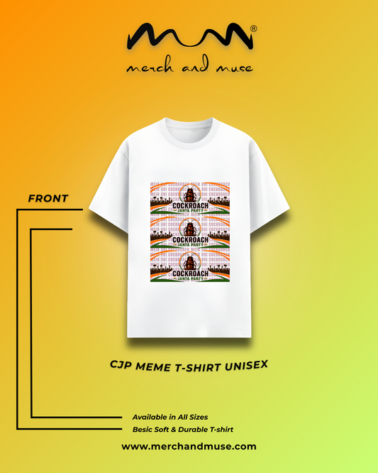 Cockroach Janata Party T-Shirt - Funny Political Satire Unisex Graphic Tee