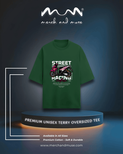 Minimalist Unisex Oversized Terry T-Shirt By merch and muse