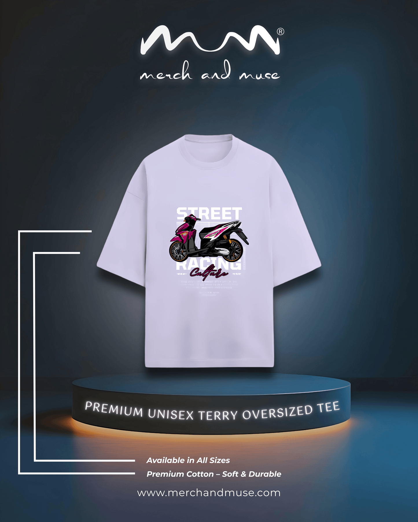 Minimalist Unisex Oversized Terry T-Shirt By merch and muse