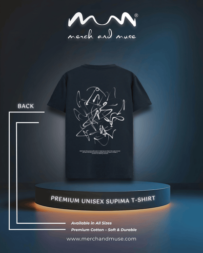 Line Art Premium Supima Cotton T-Shirt - Unisex Minimalist Fit