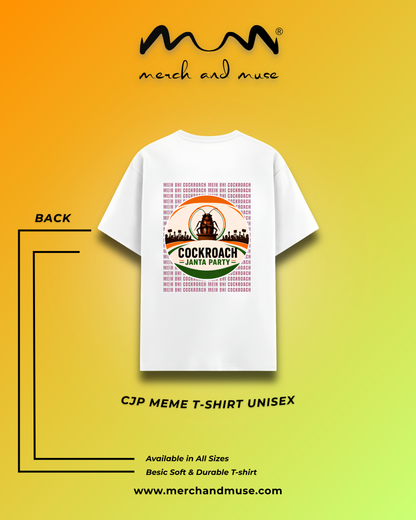 Mein Bhi Cockroach - Quirky Graphic Unisex T-Shirt | merch and muse