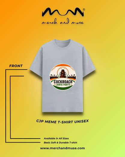 Cockroach Janata Party Unisex T-Shirt - Quirky Graphic Tee